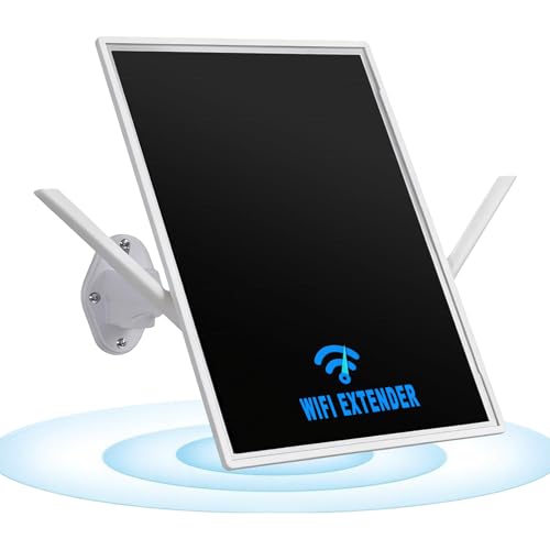 Solar WiFi Extender Signal Booster Outdoor, Long Range up to