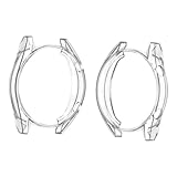 KICHOUSE 2Stücke TPU Smartwatch Schutzhülle für Watch Transparent Kratzfest Flexibles Material Einfache Installation Elegantes Design für Optimalen Schutz