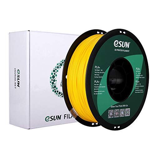 Esun Pla Pro (Pla+) 3D Printer Filament, Dimensional Accuracy +/- 0.03 Mm, 1Kg Spool, 1.75Mm, Yellow #TOP4