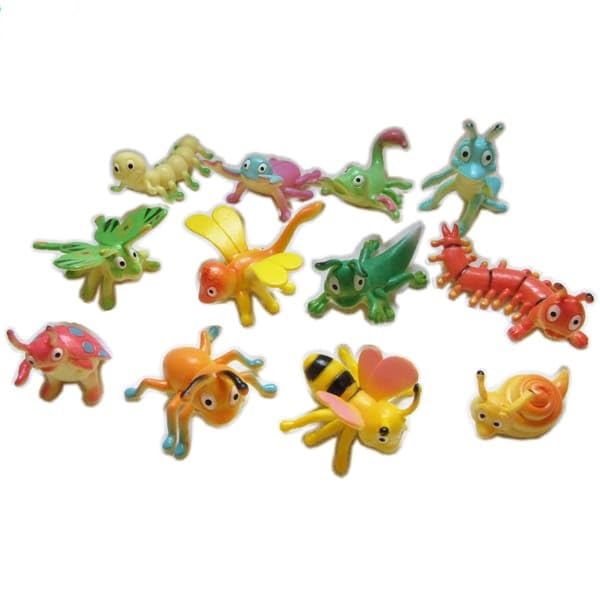 Image of Small Kids Sea & Wild Animal Toys Sets for Fun, Educational, Spark Imagination and Learning (Multi Choice Sets) (Insect Figurines) 12pcs