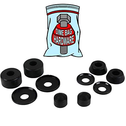 Skateboard Truck Rebuild Kit HARD 98A Bushings Washers Pivot Cups For 2 Trucks