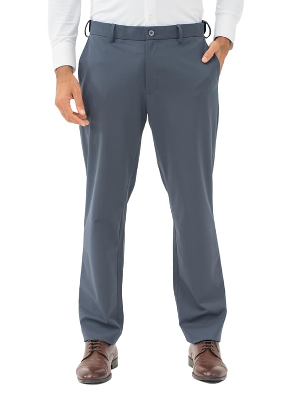 the pant project Water Repellent Formal Trousers for Men | Relaxed Fit Office Wear Pants | 4-Way Stretch Wrinkle-Free Formal Pants with Flex-Tech Waistband-picture-17