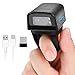 Produktbild JRHC 1D 2D Bluetooth tragbarer Ring Barcode Scanner, tragbarer Mini Barcode-Barcode-Leser mit 2,4-GHz-Wireless- und USB-Kabelverbindung