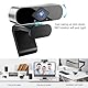 Webcam mit mikrofon Kamera pc cam, 1080p HD Mini Facecam Videokonferenz, 360° verstellbar USB Web Cam Plug&Play für Konferenz Live Streaming Aufnahme Kompatibel mit Skype/Zoom/YouTube