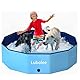 Lubolee Hundepool für Große Hunde- Faltbarer Hundebadewanne & Hundeplanschbecken mit Rutschfester Oberfläche (120x30cm) | Planschbecken aus verdicktem PVC