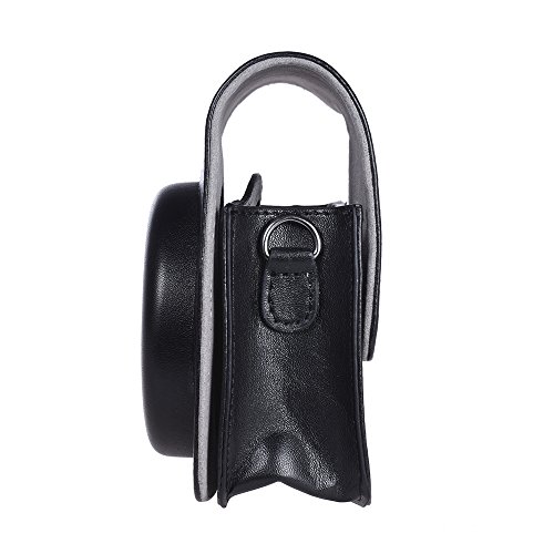 Domary Capa para câmera protetora vintage PU bolsa bolsa protetora com alça para câmera instantânea
