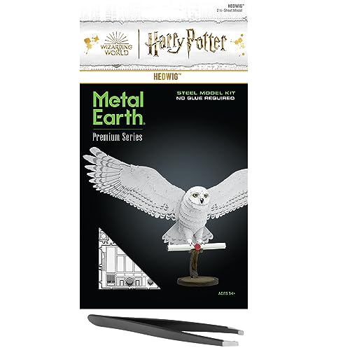Maquette Harry Potter Hedwige 3D Metal Earth Premium Series kit complet pince acier