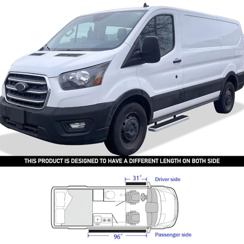 Estribos Tuxtreme Acero Inoxidable 6 pulg Ford Van miniatura 6