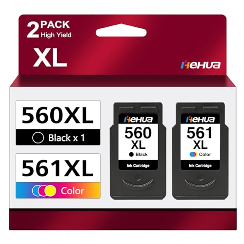 Pack PG-560 CL-561 hehua pour imprimer vos dossiers et photos à la maison