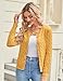 Womens Yellow Cable Knit Cardigan Sweaters, Lightweight Cardigans for Women Trendy, Spring Fashion Outfits for Women M