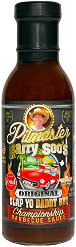 Slap Yo Daddy BBQ Sauce - Championship Barbecue Sauce from Pitmaster Harry Soo - BBQ Sauce for Chicken, Ribs, Pork, and Beef - No MSG, Gluten Free Barbecue Sauce (Original (Old))