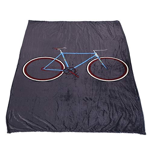 Pet Dog Soft Warm Blanket, Air Conditioner Mat, Bicycle Pattern, Multiple Sizes - Double - Sided Flannel, Machine Washable, Comfortable for Cats and Puppies