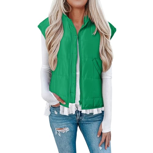 Beokeuioe Ärmellose Jacke Leicht Steppweste Warme Oversized...