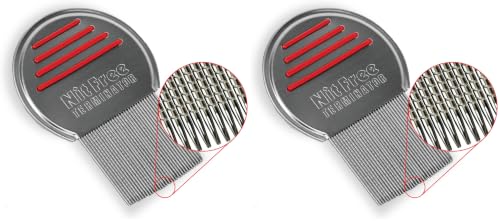 Image of Nit Free Terminator Lice Comb - Professional Stainless Steel Comb for Effective Head Lice Treatment (Colors May Vary) (Pack of 4)