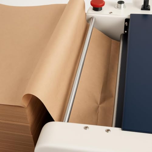 Image of Paper Bubble Machine | Kraft Paper Packaging System | Eco-Friendly Alternative to Plastic Wrap | Cushioning on Demad | Aesthetic Premium Packaging | 1 Machine with 2 Paper Packs