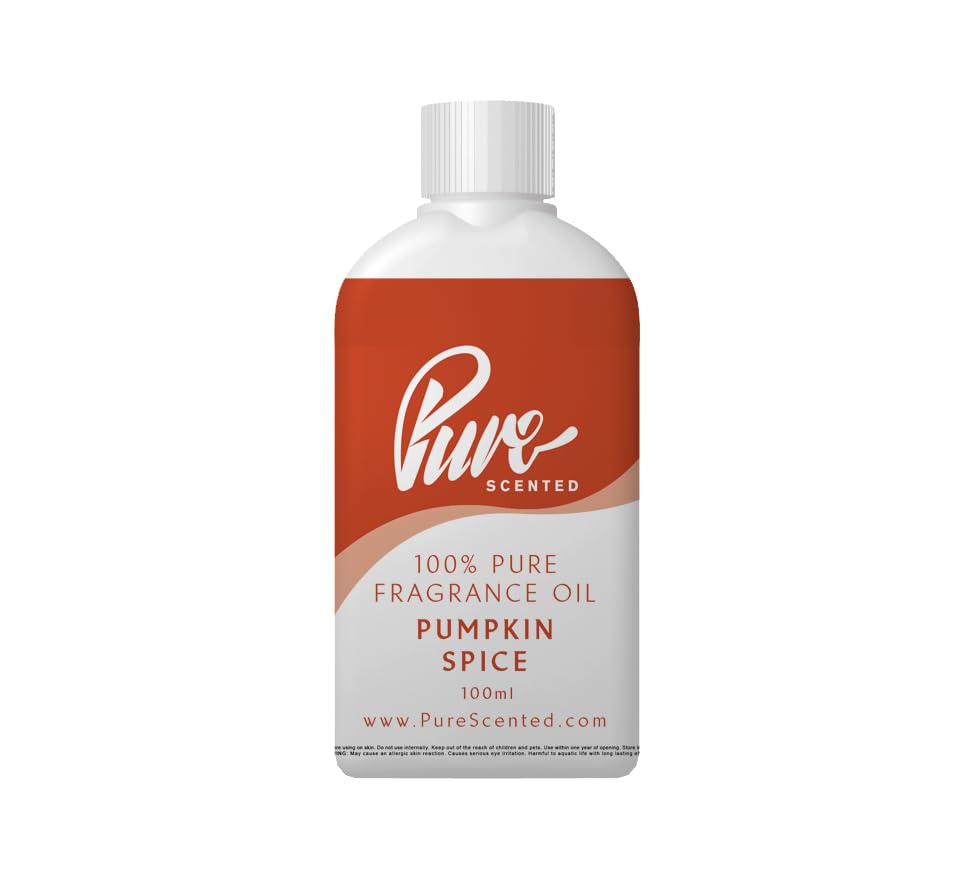 Pure Scented 100ml Fragrance Oil - Vegan & Cruelty-Free, for Candles, Soaps, Diffusers, Cosmetics, Wax Melts & DIY Crafts (1 x 100ml, Pumpkin Spice) โ image 1