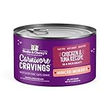 Stella & Chewy's Carnivore Cravings Minced Morsels Cans – Grain Free, Protein Rich Wet Cat Food – Cage-Free Chicken & Wild-Caught Tuna Recipe – (5.2 Ounce Cans, Case of 24)