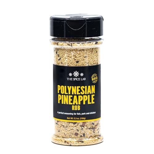 The Spice Lab Polynesian Pineapple Rub - Sweet & Savory Teriyaki seasoning - Pineapple Seasoning With Honey & enhanced with soy sauce a Gourmet Flavor Explosion - Hawaiian seasoning, Gluten free