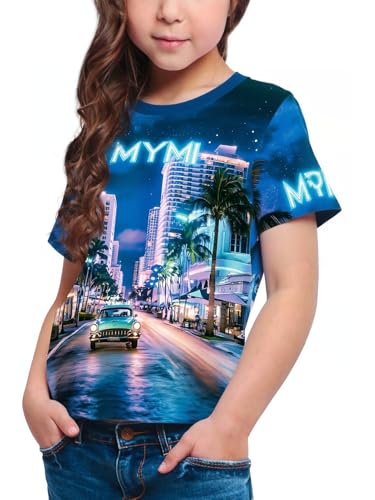 Image of Frogwill Boys Girls Shirts 3D Graphic T-Shirt Neon Clothes Short Sleeve Animal Print Tee 5-13 Years
