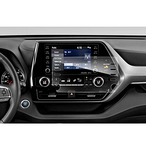 LFOTPP Car Navigation Screen Protector for 2019 2020 2021 T*oyota Tacoma C-HR CHR 8-Inch, Tempered Glass 9H Hardness Car Infotainment Stereo Display Center Touchscreen Protective Film