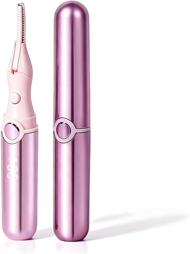 Rechargeable Heated Eyelash Curler,Pink 1pc