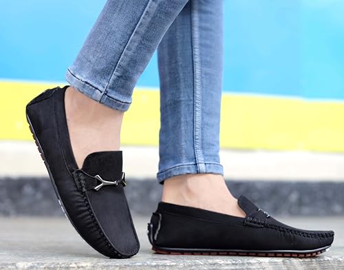 Image of AADI Men's Suede Leather Outdoor Casual Loafer Shoes