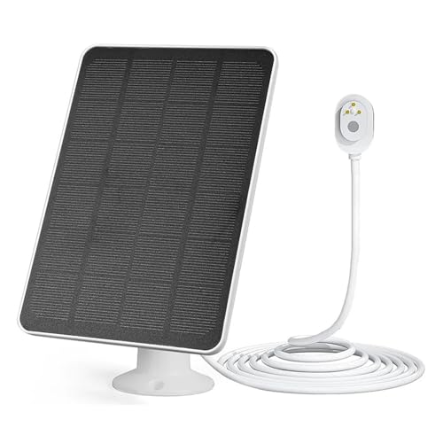 Cargador de Panel Solar de Alta Eficiencia 4W para Cámaras Arlo Ultra 2 y Pro 4 en Color Blanco 4