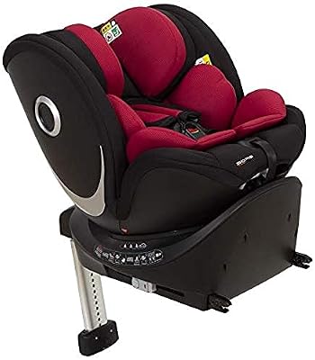 Casualplay - Sillas de coche Eroe i-size de 40 a 105 cm, giratoria 360º, con ventilador en el asiento, color rojo