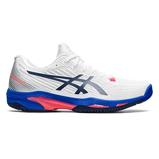 ASICS Women's Solution Speed FF 2 Tennis Shoes, 6, White/Peacoat