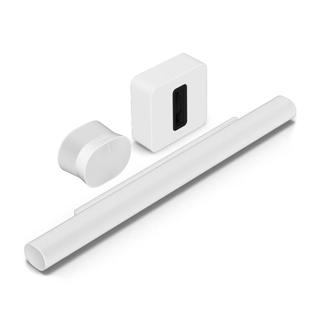 美品Sonos Arcサウンドバー ホワイト Sonos Arc Ultra | Dolby Atmos Soundbar with WiFi, Bluetooth for