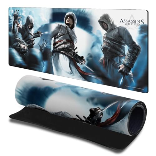 Tapis de souris Assassin's Creed Altaïr de 600x300mm idéal pour sublimer votre bureau gamer PC