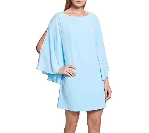 Kensie Women's Batwing Mini Cocktail Dress, Sky Blue, 4