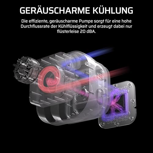 Corsair Nautilus 360 RS ARGB CPU-Flüssigkeitskühler – 360mm AIO – Geräuscharm – Direkter Mainboard-Anschluss – Intel LGA 1851/1700, AMD AM5/AM4 – 3X RS120 ARGB-Ventilatoren Inbegriffen – Schwarz