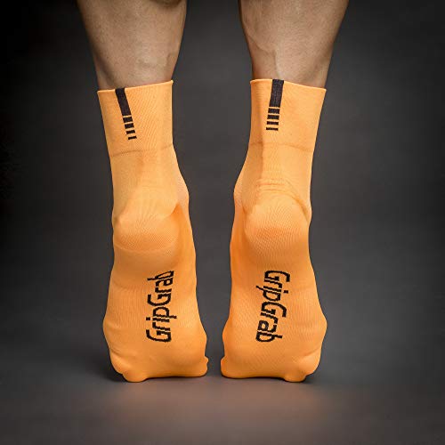 Image of GripGrab Lightweight SL Summer Cycling Socks - 2 Lengths, Road & Gravel | Breathable Coolmax mesh, stretch arch support, short ~3.5 in or tall ~6 in cuff - road, MTB, gravel & indoor biking