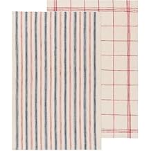 Danica Heirloom Kitchen Cloth Organic Cotton Slub Dishtowels Set of 2 - Vintage-inspired
