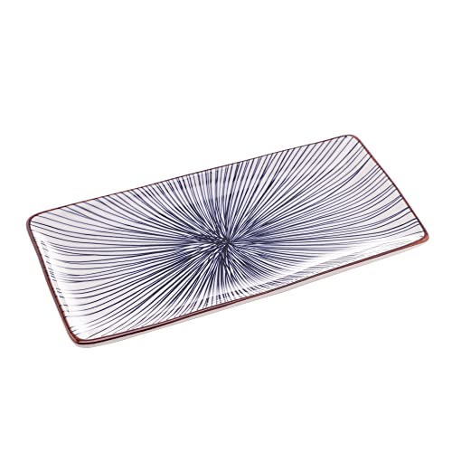 Wolff PRATO ORIENTAL DE PORCELANA RETANGULAR KOJI 25x12x2,5 AZUL