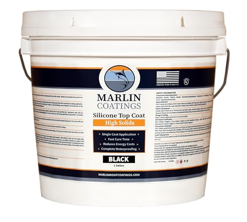 100% Silicone Roof Sealant - Self Leveling, 1 Gallon, Black