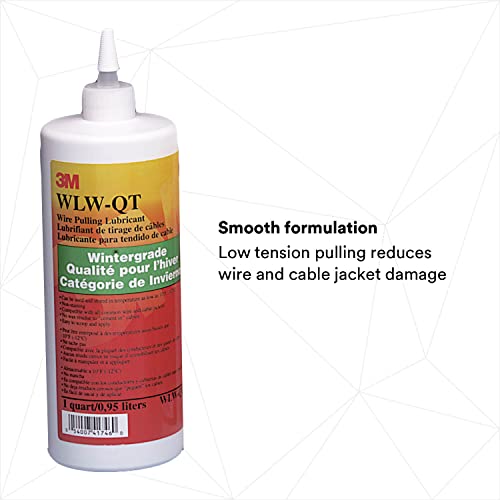 Image of 3M Wire Pulling Lubricant Wintergrade WLW-QT, One Quart, excellent lubricant for pulling a wide variety of cables types