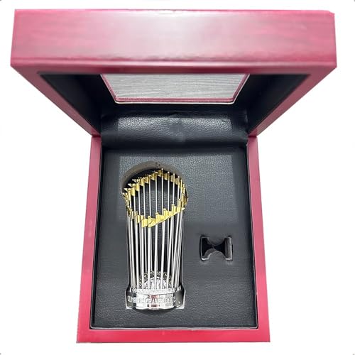 ZMBJ 野球トロフィー 北米野球リーグ優勝記念 合金製野球記念品 装飾工芸品樹脂製トロフィー(ゴールド) (12cm トロフィー(木箱入り))