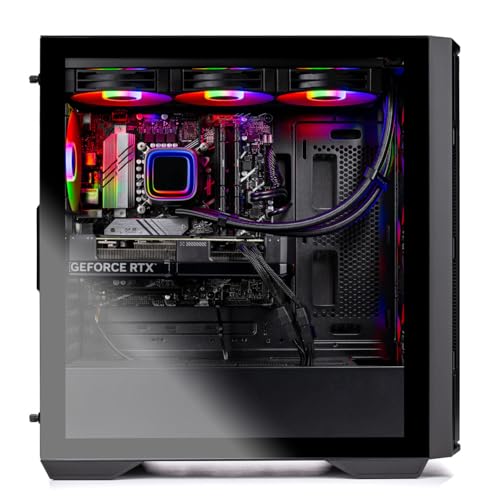 Image of Skytech Gaming Rampage Desktop PC, Ryzen 7 9700X 3.8 GHz (5.5GHz), NVIDIA RTX 5070 12GB, 1TB Gen4 NVMe SSD, 32GB DDR5 RAM 6000 RGB, 850W Gold PSU, 360mm ARGB AIO, Wi-Fi, Win 11