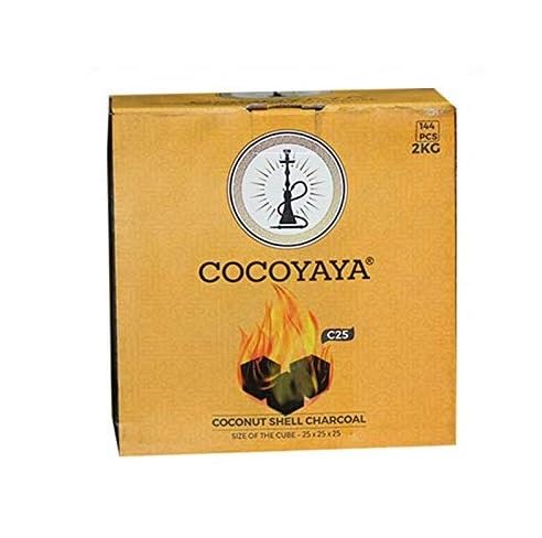 COCOYAYA Coconut Charcoal for Hookah 2KG (144 pcs Each) (B0CBK71BYK) Amazon Price History, Amazon Price Tracker