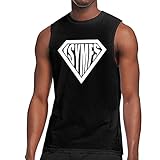 Aochuan Ct Fletcher Isymfs Men's Sleeveless T-Shirts Funny Cotton Athletic Tank Top Black