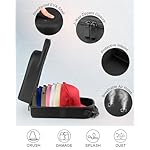 Set of 2 Hard Hat travel Cases for Baseball Caps - Hat Storage Organizer Holder with Handle, Shoulder Strap and Trolley Sleeve, Protect up to 10 Hats for Outdoor and Home Storage, Black - Image 3