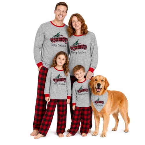 Image of Yaffi Matching Family Pajamas Sets Christmas PJ's Sleepwear for Kids & Adult