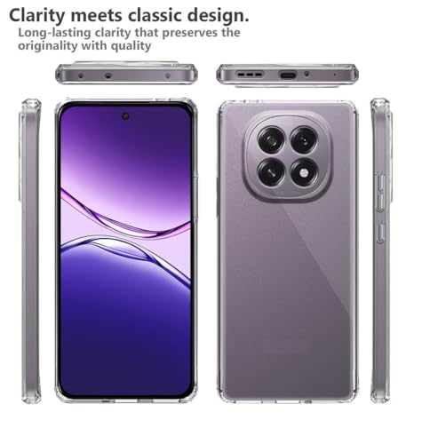 Image of COVERBLACK Flexible Rubber Case Back Cover for Compatible Model with Oppo CPH2721 / Oppo F29 5G - Transparent