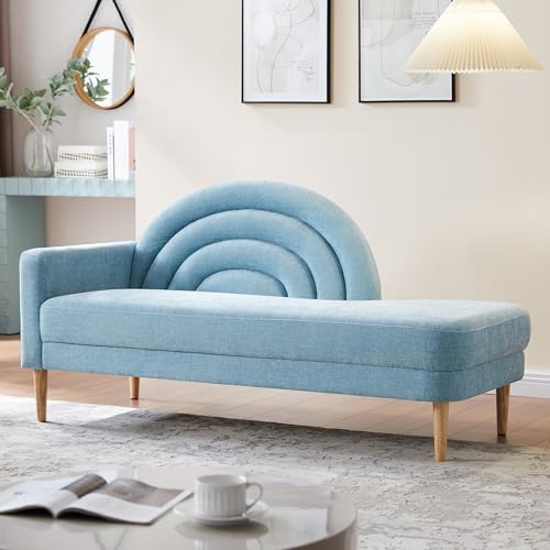 31.5' Chaise Lounge Chair Indoor with Right Armrest, Upholstered...