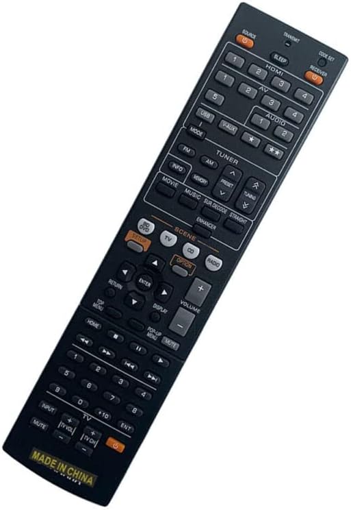 Replacement Remote Control Replace for TV/Audio/Projector for Yamaha WT92740EX WT927700 WW510400 WW510600 AV Receiver
