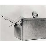 Marilyn Monroe Sitting Long Bare Legs Exposed Black and White 8 x 10 Inch Photo