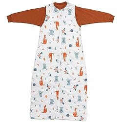 Slumbersac Saco de Dormir Bebe para Todo el año 6-18 Meses Canguro 2.5 TOG Oeko-Tex | Saco de Dormir niños con Mangas largas 90 cm | Saco Bebe 6-18 Meses
