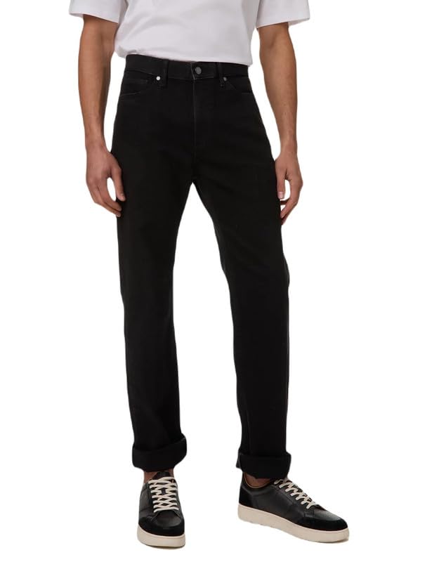 Image of Marks & Spencer Mens Light Wash Mid Rise Regular Fit Jeans